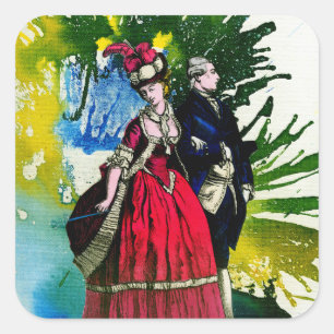 De Franse Bourbons van Michael Moffa Vierkante Sticker