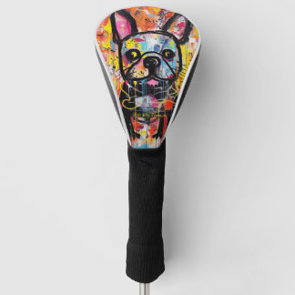 De Franse Bulldog Graffiti 01 - Leonardo Abbacchi Golfheadcover