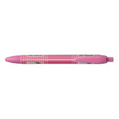 De Franse gepersonaliseerde pen van de Buldog Roze (Achterkant)