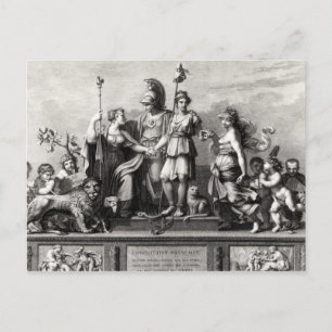 De Franse grondwet Briefkaart