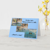 De Franse Kaart van de Aanmoediging van de Buldog (Gele Bloem)