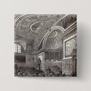 De Franse Kamer van Koophandel Vierkante Button 5,1 Cm