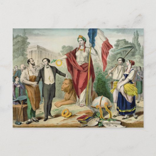 De Franse Republiek Briefkaart (Voorkant)