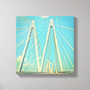 De Fred Hartman Bridge Canvas Afdruk