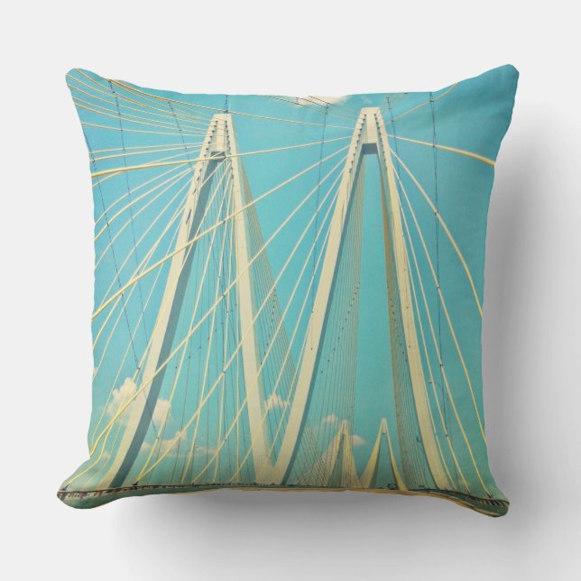 De Fred Hartman Bridge Kussen (Voorkant)