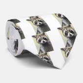 De Friendly Raccoon Stropdas (Opgerold)