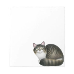 De Friendly Tabby Cat-laptop Notitieblok
