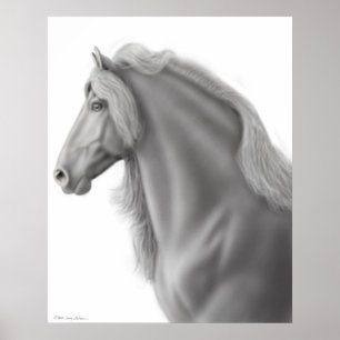 De Friesian Horse Print