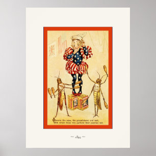 De Frolie Grasshopper Circus ~ Poster