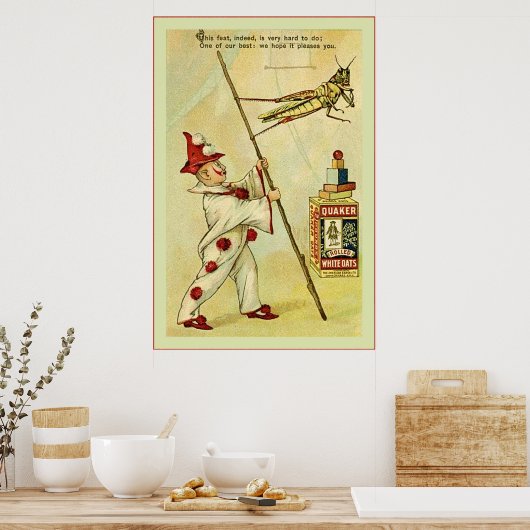 De Frolie Grasshopper Circus ~  Poster (Keuken)