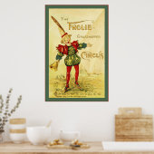 De Frolie Grasshopper Circus ~ Poster (Keuken)