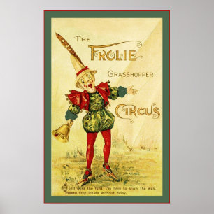 De Frolie Grasshopper Circus ~ Poster