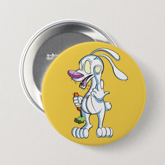 DE FU BUNNY_2 RONDE BUTTON 7,6 CM (Voorkant /achterkant)