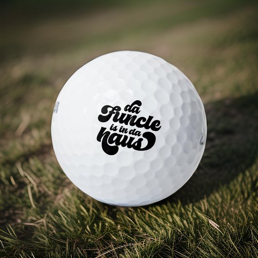 De Funcle Funny Eenvoudige  Retro Golfballen