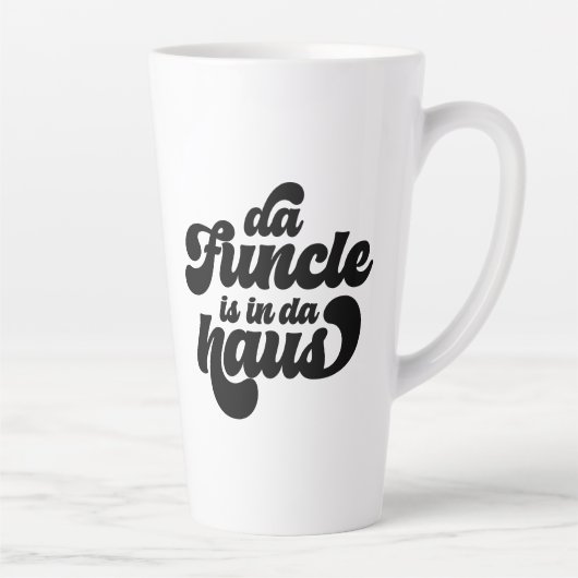 De Funcle Funny Eenvoudige  Retro Latte Mok (Rechts)