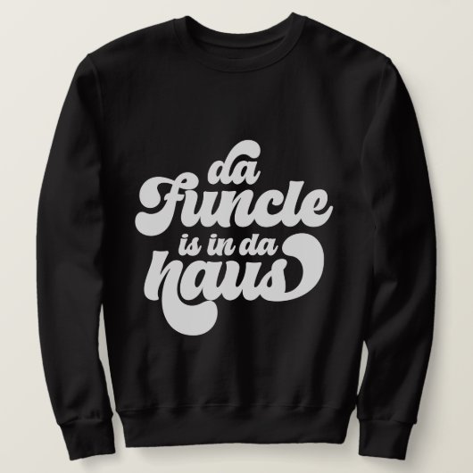 De Funcle Funny Eenvoudige  Retro Trui (Design voorkant)