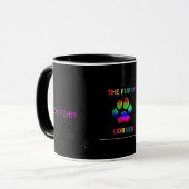 De Furry Corner Coffee Cup Mok (Voorkant links)