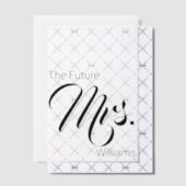 De Future Mrs. Bruidsmeisjesfeest Vellum Uitnodigingen (Offset (Uitnodiging))