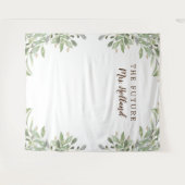 De Future Mrs Greenery Bruidsdouche spandoek Wandkleed (Voorkant (horizontaal))