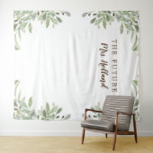 De Future Mrs Greenery Bruidsmeubel banner Wandkleed (In Situ (horizontaal))