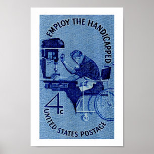 De fysiek gehandicapte poster