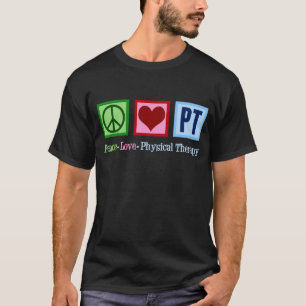 De Fysieke Therapie PT van de Liefde van de vrede T-shirt