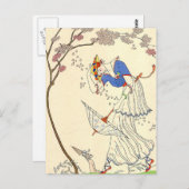 De gal van George Barbier Briefkaart (Voorkant / Achterkant)