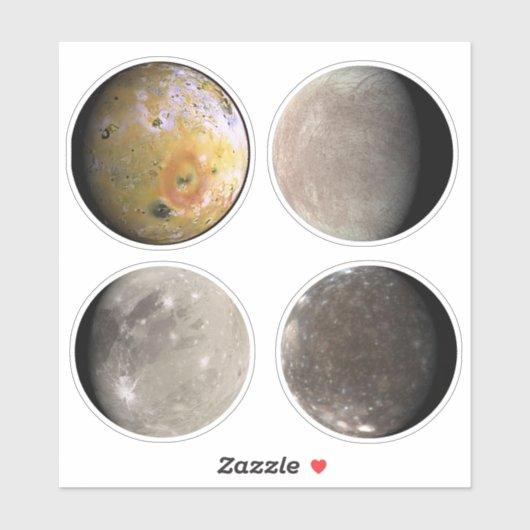 De Galilean Moons Sticker Sheet (Vel)