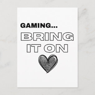 De Gamer Ansichtkaart Briefkaart