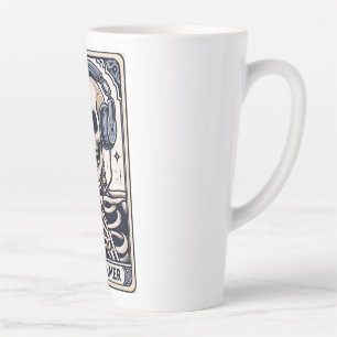 De Gamer Skelet Tarotkaart Latte Mok