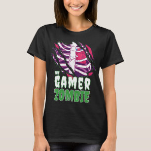 De Gamer Zombie Grappige Halloween Familie Zombie T-shirt