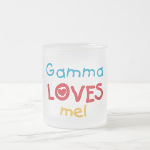 De gamma houdt van me T-shirts en Giften Matglas Koffiemok