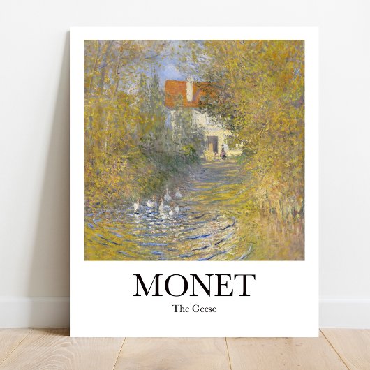 De Ganzen door Claude Monet Poster