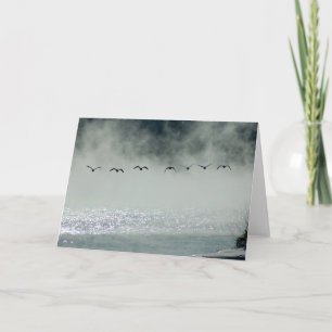 De ganzen nemen de Kaart van de Vlucht