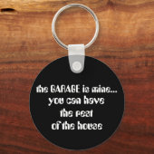 De GARAGE is van mij... Sleutelhanger (Voorkant)