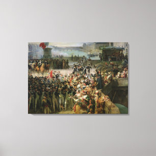 De Garde Nationale de Paris Canvas Afdruk