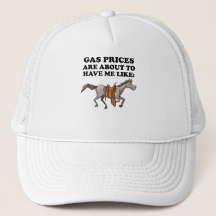 De gasprijzen staan op het punt om een ganzenloop trucker pet