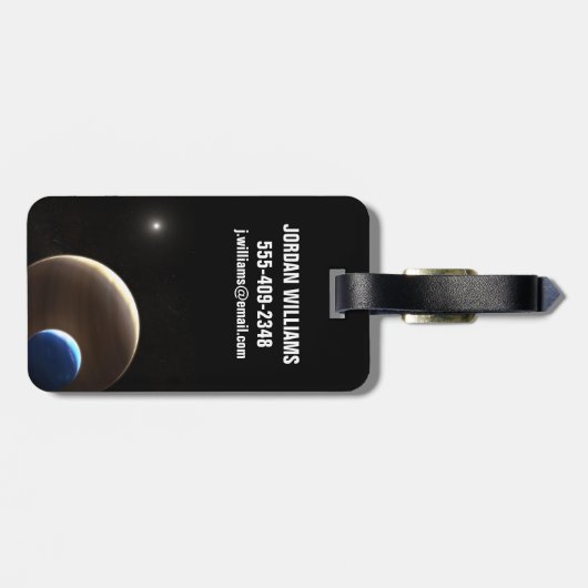 De gasreus planeet Kepler-1625b Bagagelabel (Achterkant horizontaal)