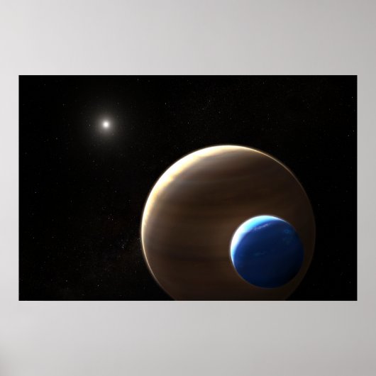 De gasreus planeet Kepler-1625b Poster (Voorkant)