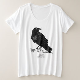 De gastheer in mijn machine "Raven" T-shirt - plus