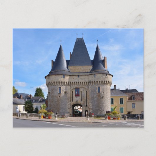 De gate Saint-Julien in La-Ferté-Bernard in Frankr Briefkaart (Voorkant)