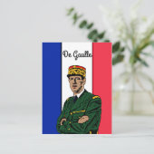 De Gaulle Briefkaart (Staand voorkant)