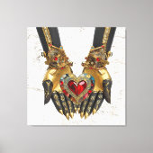De gave - Hart in handen Canvas Afdruk (Voorkant)