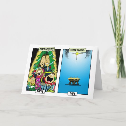 De gave van Jezus Feestdagen Kaart (Voorkant)