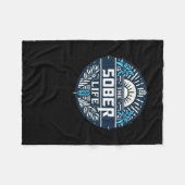 De gave van soberheid fleece deken (Voorkant (Horizontaal))