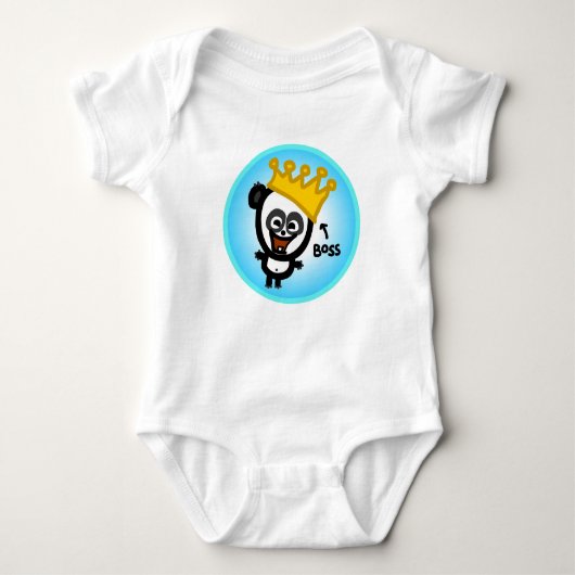 De geanimeerde Baby - Boss Panda Romper (Voorkant)