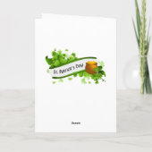 De geanimeerde St. Patrick Dag draagt met pot van Kaart (Achterkant)