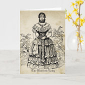 De gebaarde Dame Kaart (Gele Bloem)