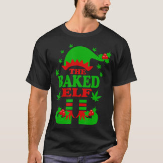 De gebakken elf grappige kerst elf familie matchin t-shirt