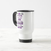 De gebeden van de Warrior...Fibro Travel Mug Reisbeker (Voorkant links)